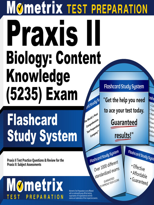 Title details for Praxis II Biology: Content Knowledge (5235) Exam Flashcard Study System by Mometrix Teacher Certification Test Team - Available
